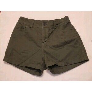 Outdoor Research OR Womens Sz Sm Canvas Camp Shorts 3" Inseam Dark Green